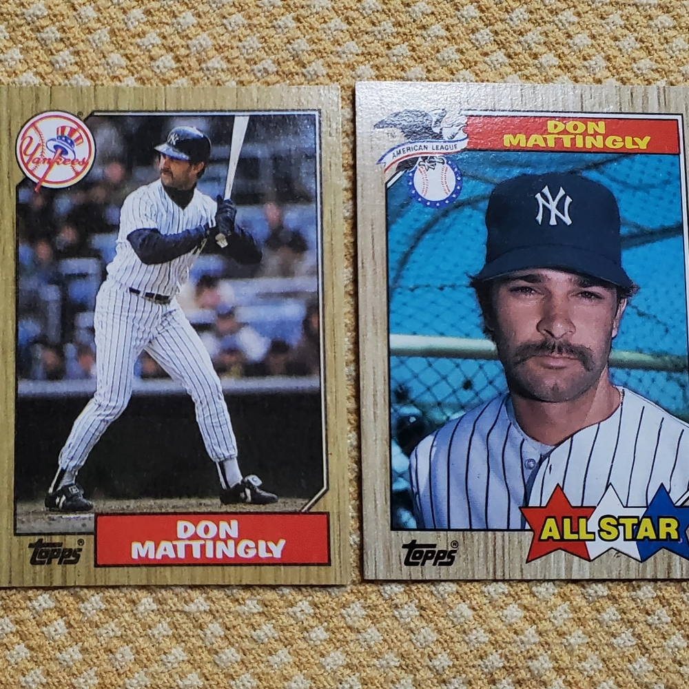 TOPPS DON MATTINGLY 1987 BASEBALL CARDS
